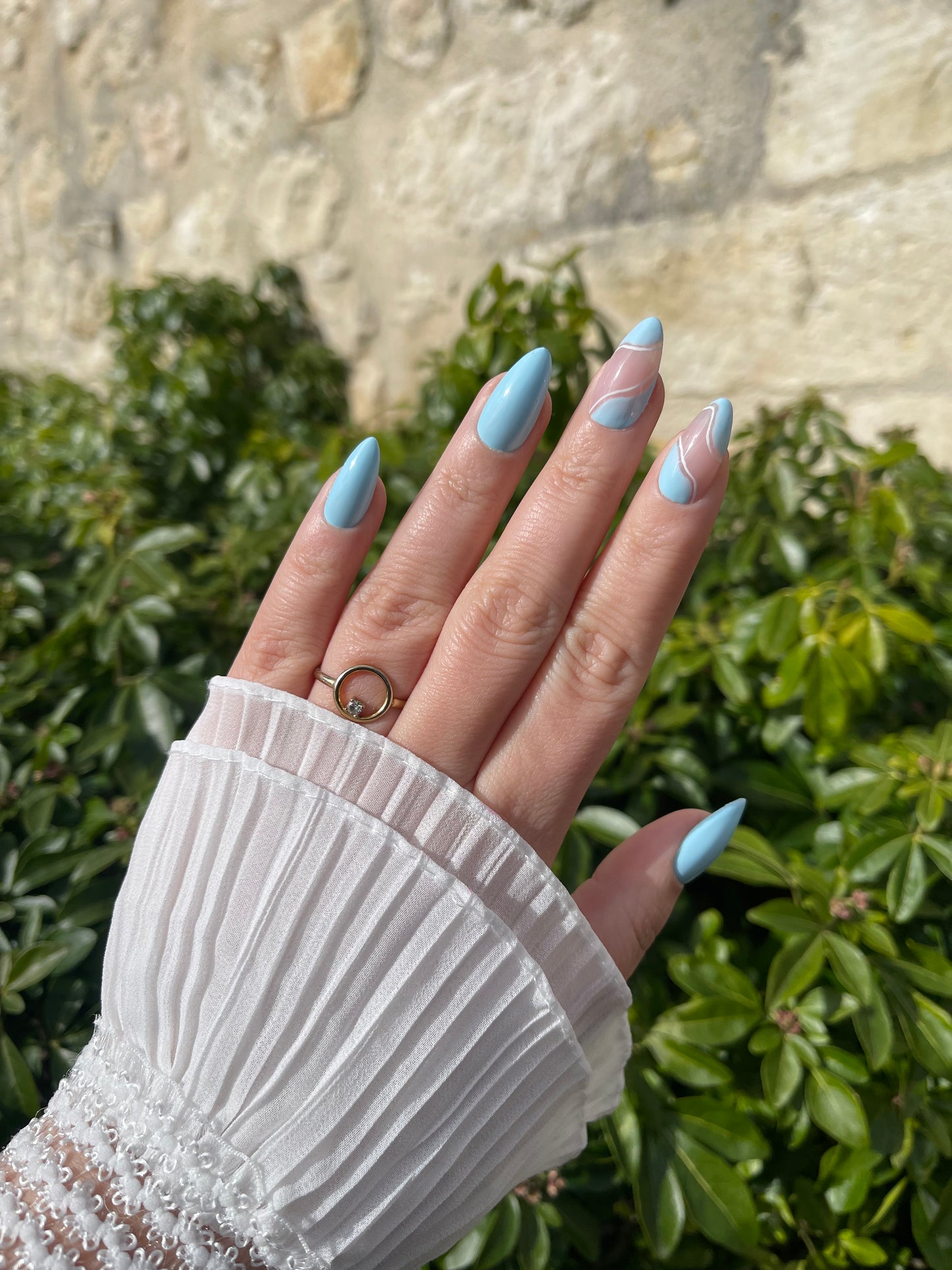 Wavy blue