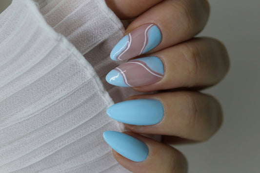 Wavy blue