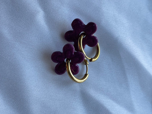Daisy violet pailleté