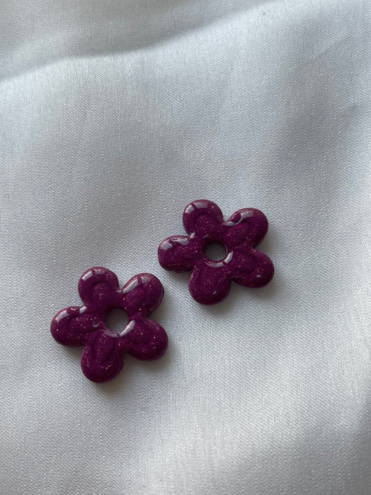 Daisy violet pailleté